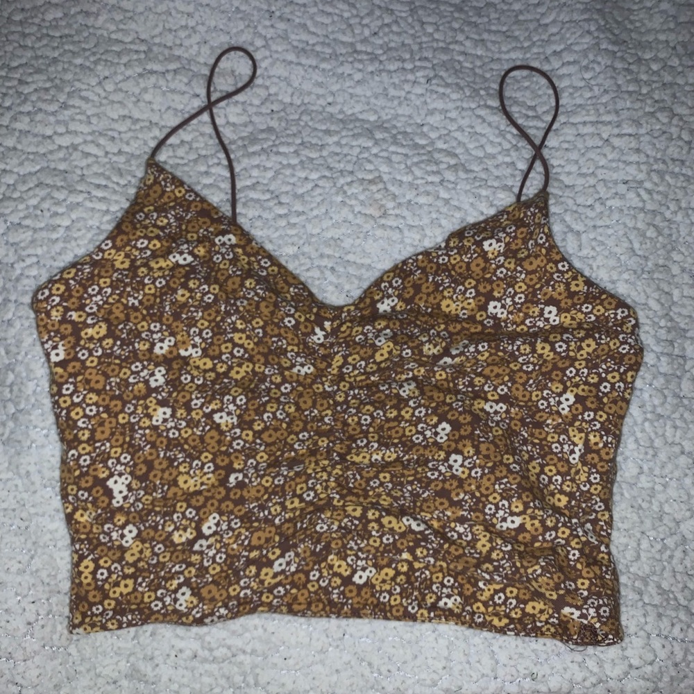 Garage Floral Cropped Tank